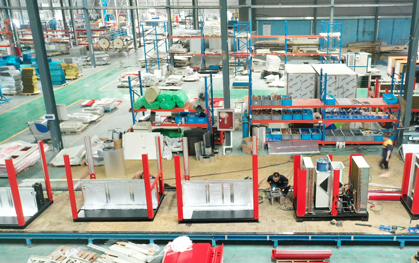 Heat pump manufacturing workshop
